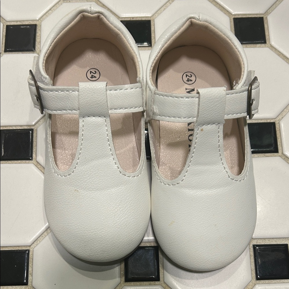 Classic White Kids Shoes